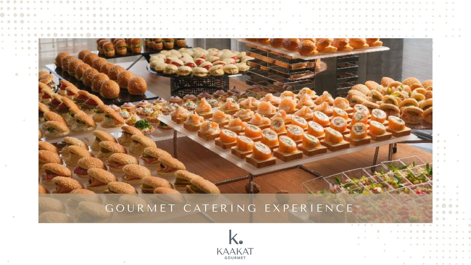 Gourmet Catering Experience presentation slide